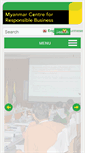 Mobile Screenshot of myanmar-responsiblebusiness.org